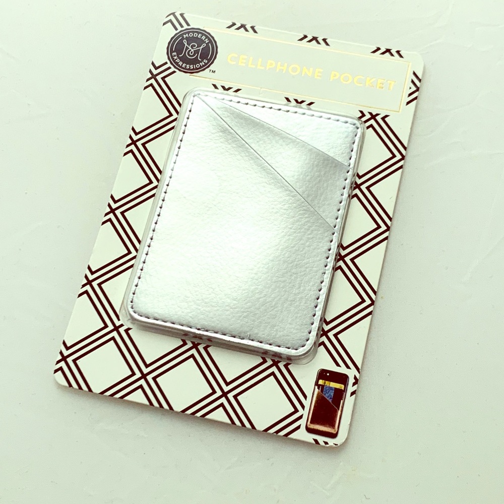 Silver cellphone pocket